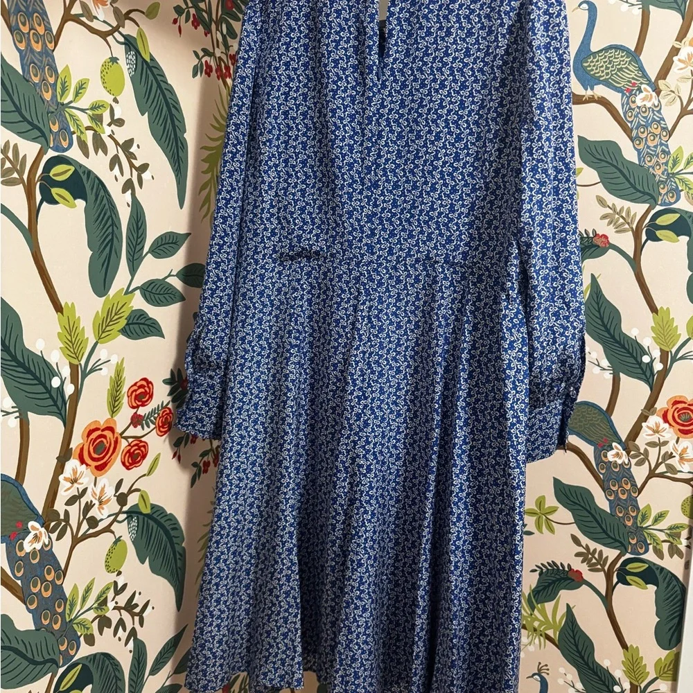 LK Bennett Mathilde Long Sleeve Silk Dress Size 14 - Picture 4 of 13
